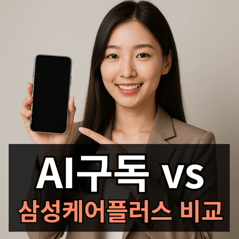 갤럭시Z 폴드7 AI구독 vs 삼성케어플러스 비교 분석