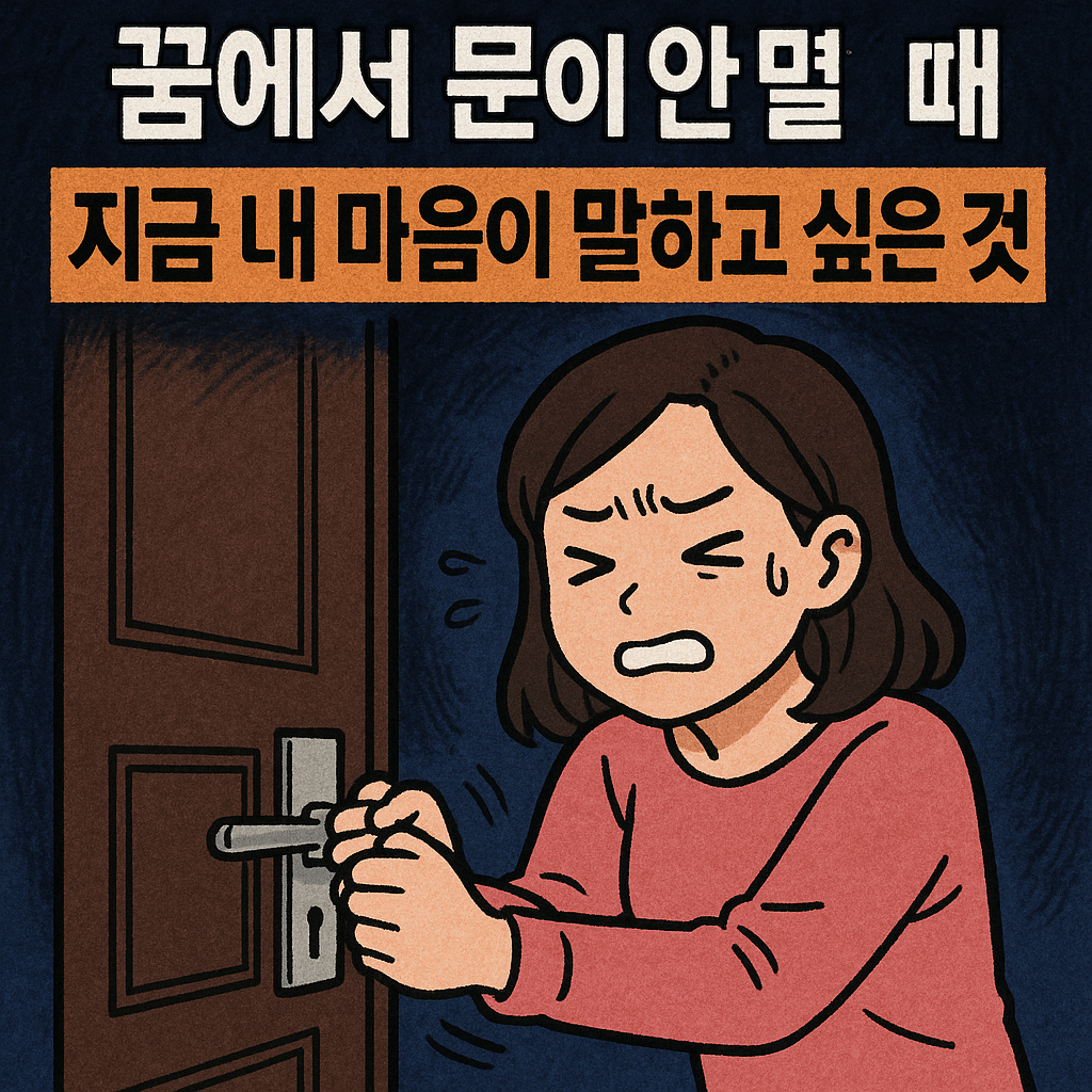 문이 안 열리는 꿈