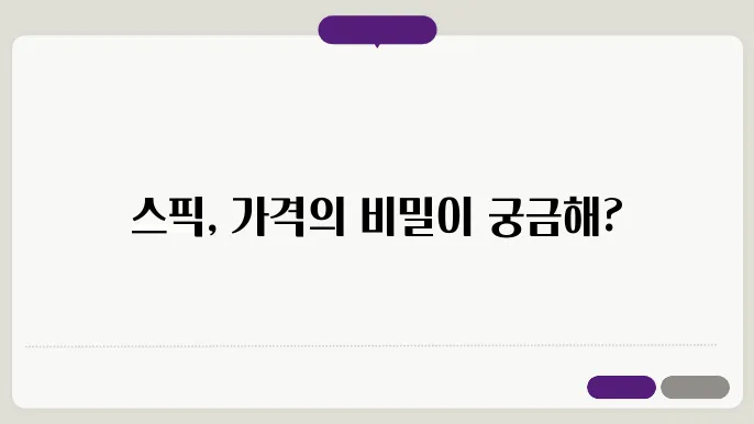 스픽 가격 장단점: 어떤 선택이 나에게 맞을까?