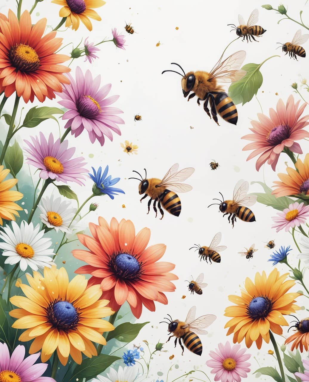 꽃가루 받이 벌