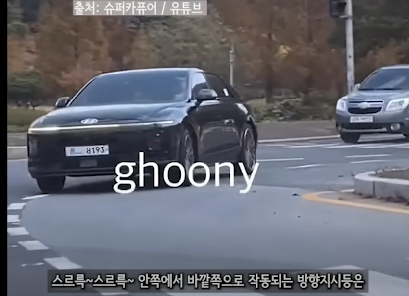 신형 그랜저 풀체인지 방향 지시등