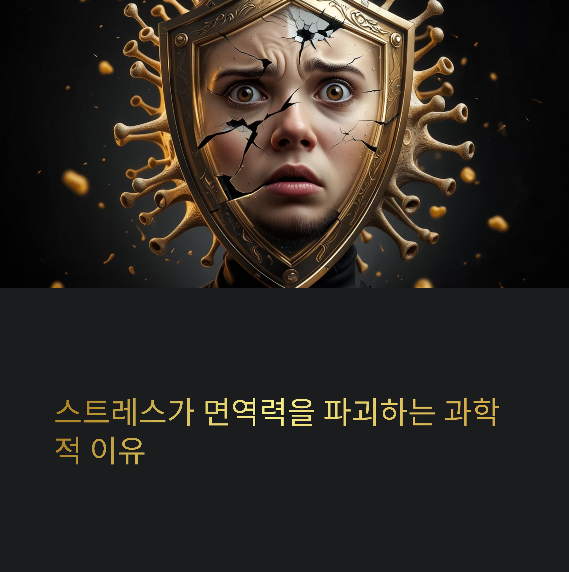 스트레스가 면역 체계를 무너뜨리는 과학적 이유
