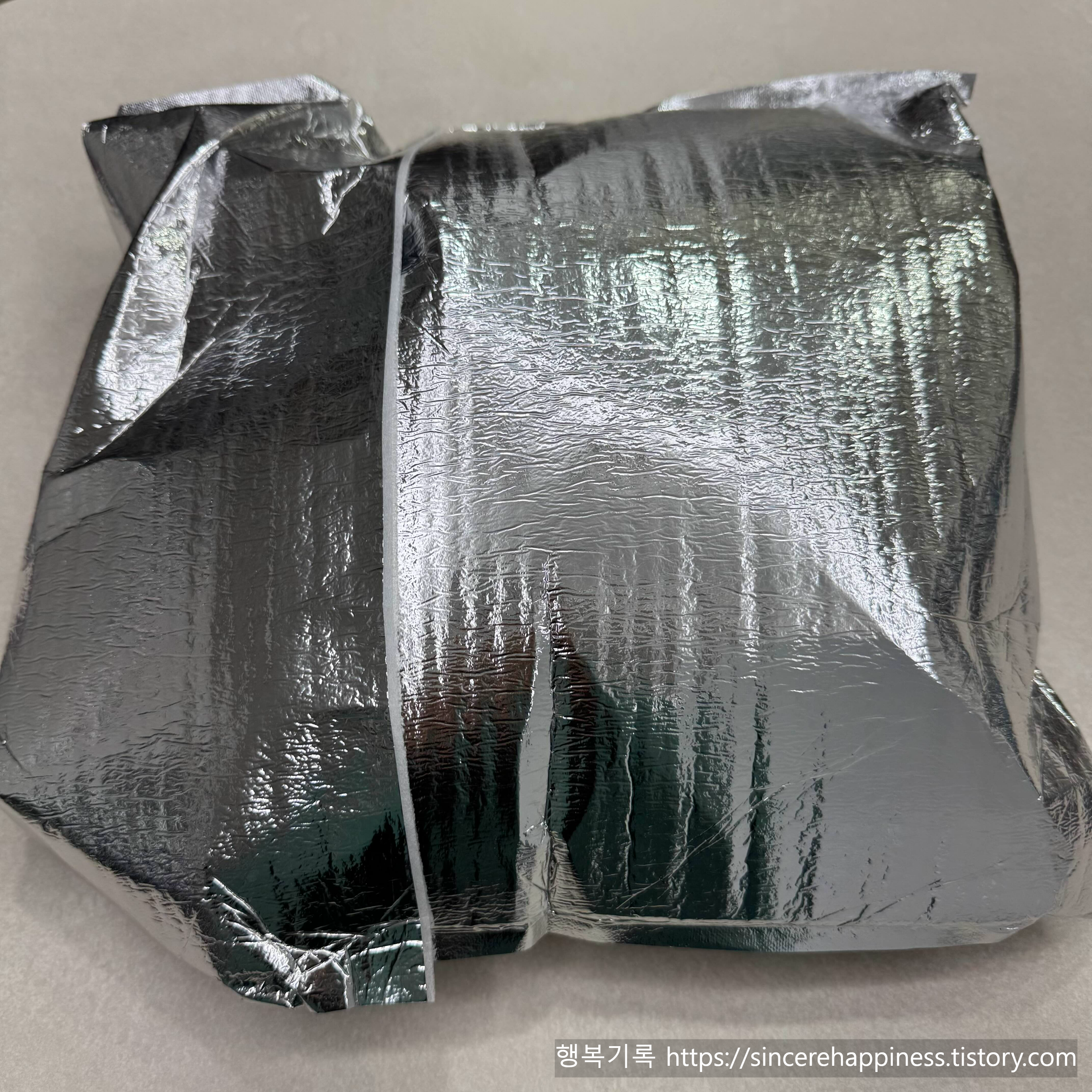 인어교주해적단 어플로 주문한 장성수산 퀵 배달 꼼꼼한 은박 보냉 포장 상태