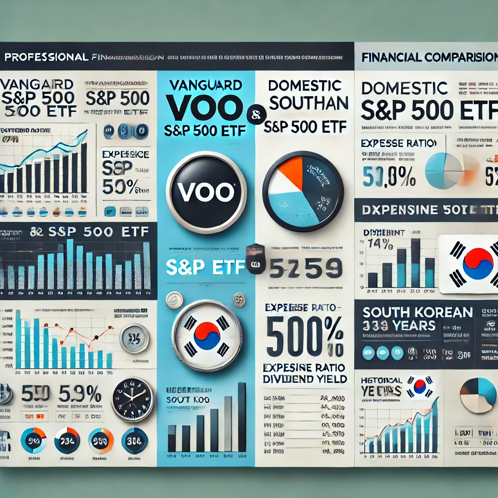 VOO VS 국내상장 S&P500 ETF 사진
