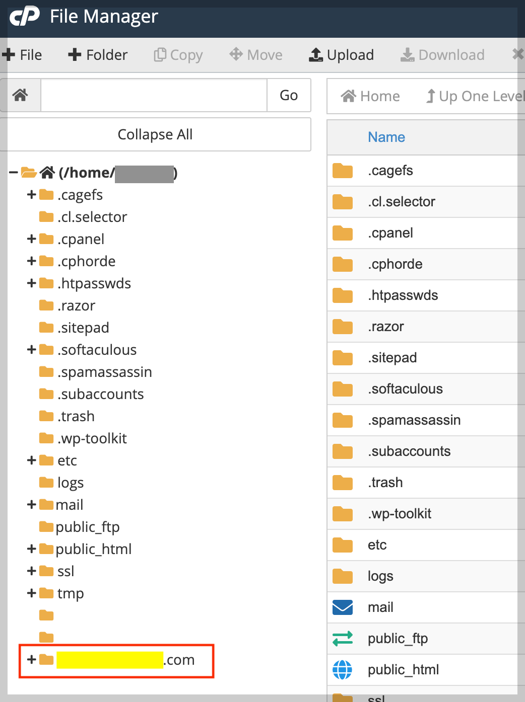 230710-6-패스트코맷(fastcomet) file Manager에서 문서 경로 확인하기