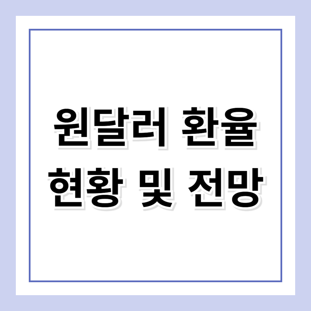 원달러 환율 전망 – 환율 급등락 속, 지금이 기회일까?