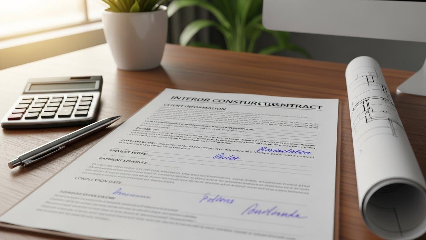 인테리어공사계약서양식