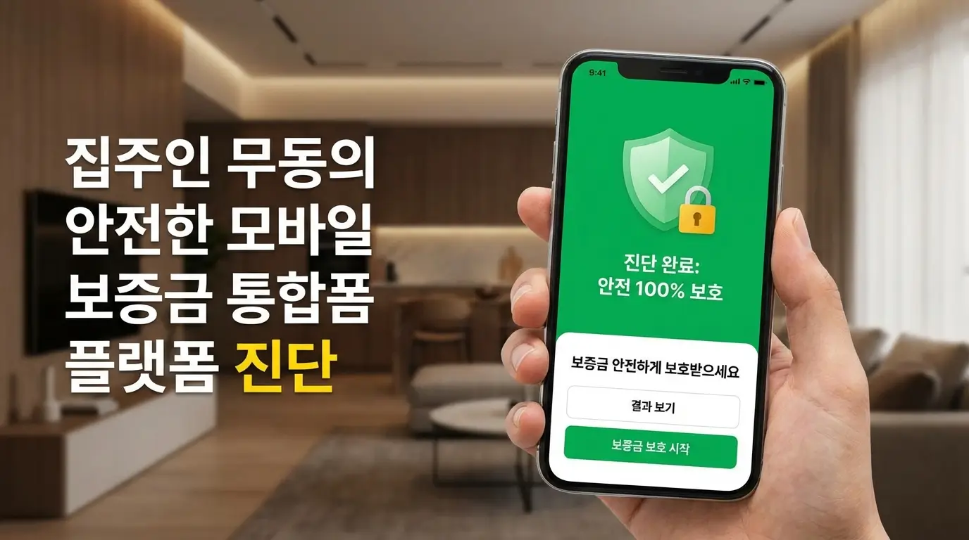 집주인 무동의 안전한 모바일 보증금 통합 플랫폼 진단