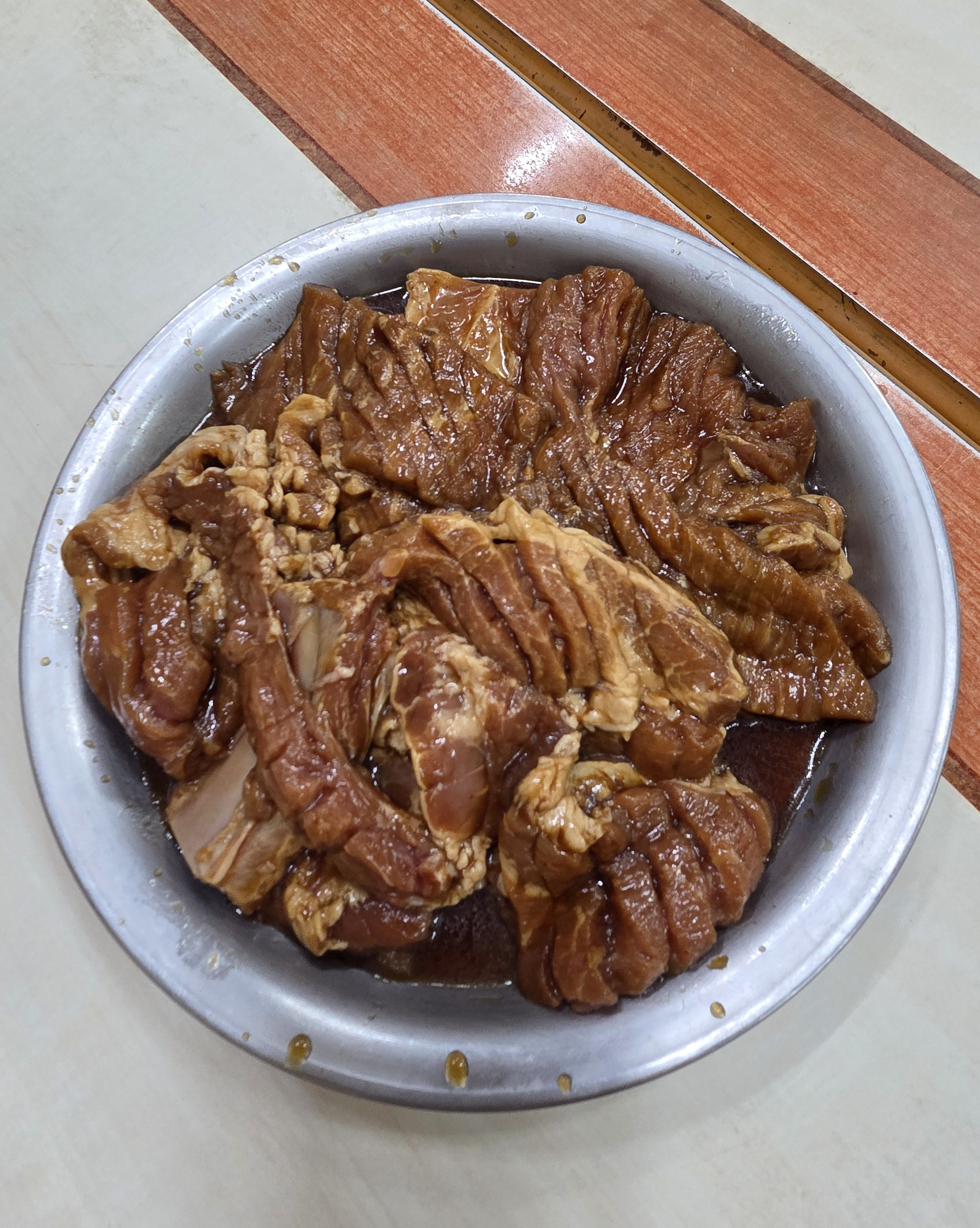 경주 북천숯불갈비 양념이 잘 밴 돼지갈비
