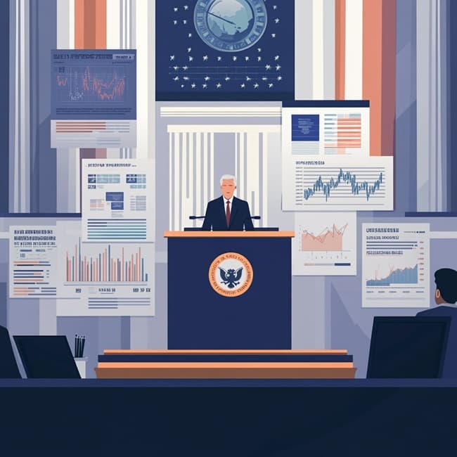 아시아 투자자가 금리와 환율 차트를 분석하는 모습