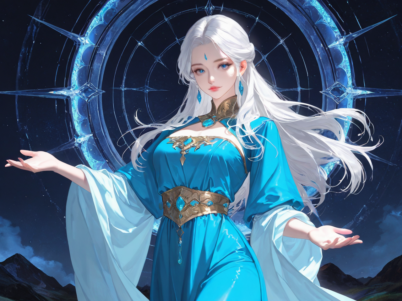 AI로 생성한 사랑스럽고 자애로운 여신의 모습