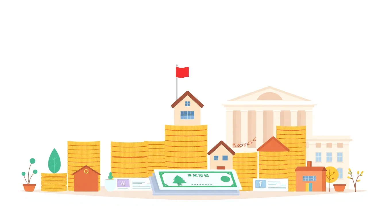 돈으로 집을 쌓아 올린 모습, 저축, 투자, 재테크.