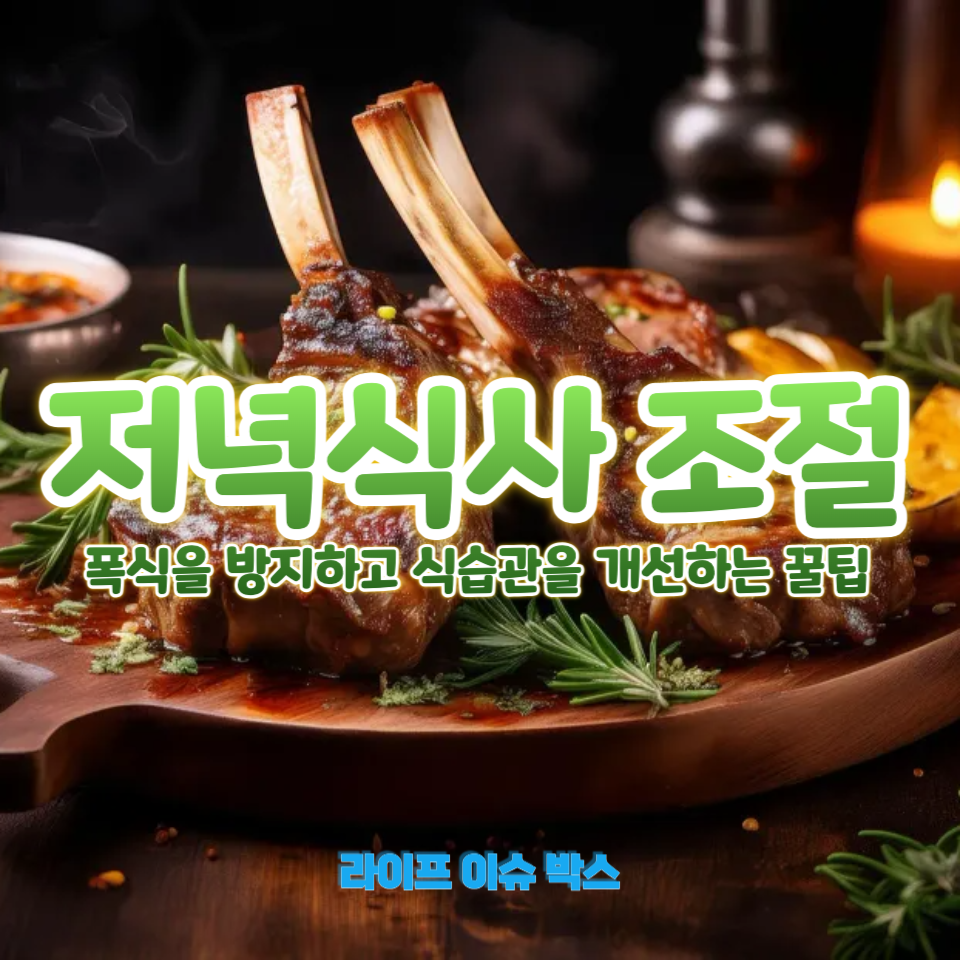 저녁에 먹는 것을 줄이는 5가지 실천