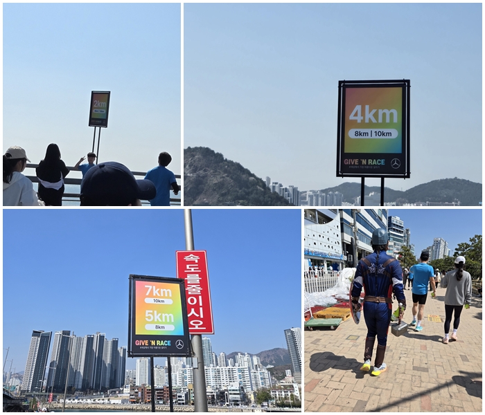 기브앤 레이스 이정표 사진