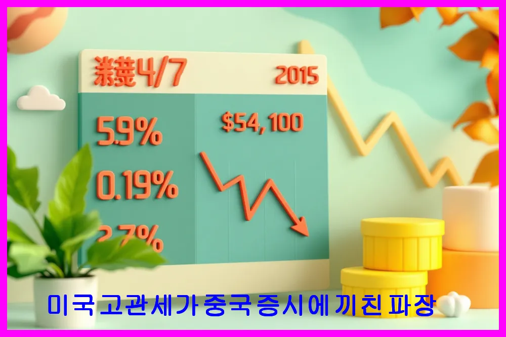 미국 고관세가 중국 증시에 끼친 파장