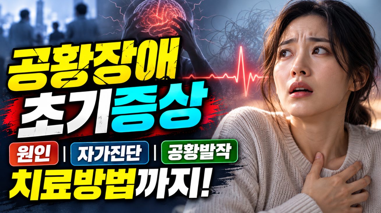 공황장애 초기증상｜원인&middot;자가진단&middot;공황발작 치료방법