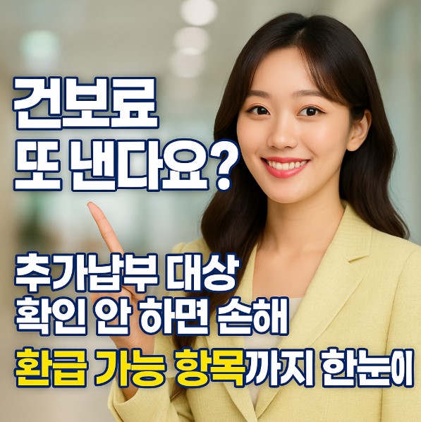 2025 건강보험료 인상과 추가납부 기준 정리 – 무슨 기준으로 더 내야 할까? 대처법 포함