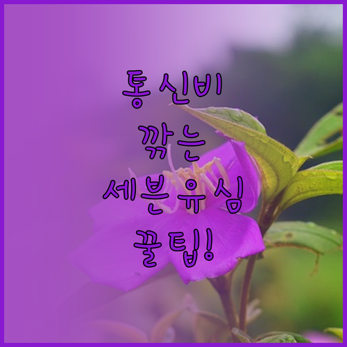 통신비 절감 세븐일레븐 유심 구매 팁..