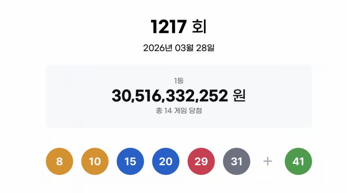 1217회 로또 세금 총정리