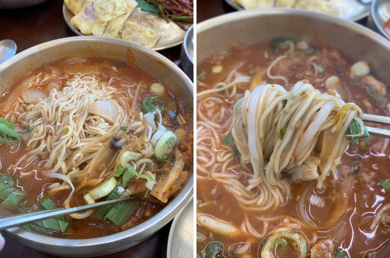 어탕국수에 들어간 생면