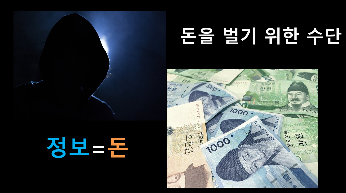 자본주의, 정보=돈, 나쁜사람