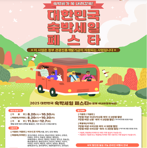 숙박 페스타 할인권, 여행이 가벼워지는 순간