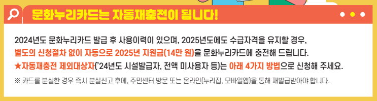 문화누리카드 발급대상