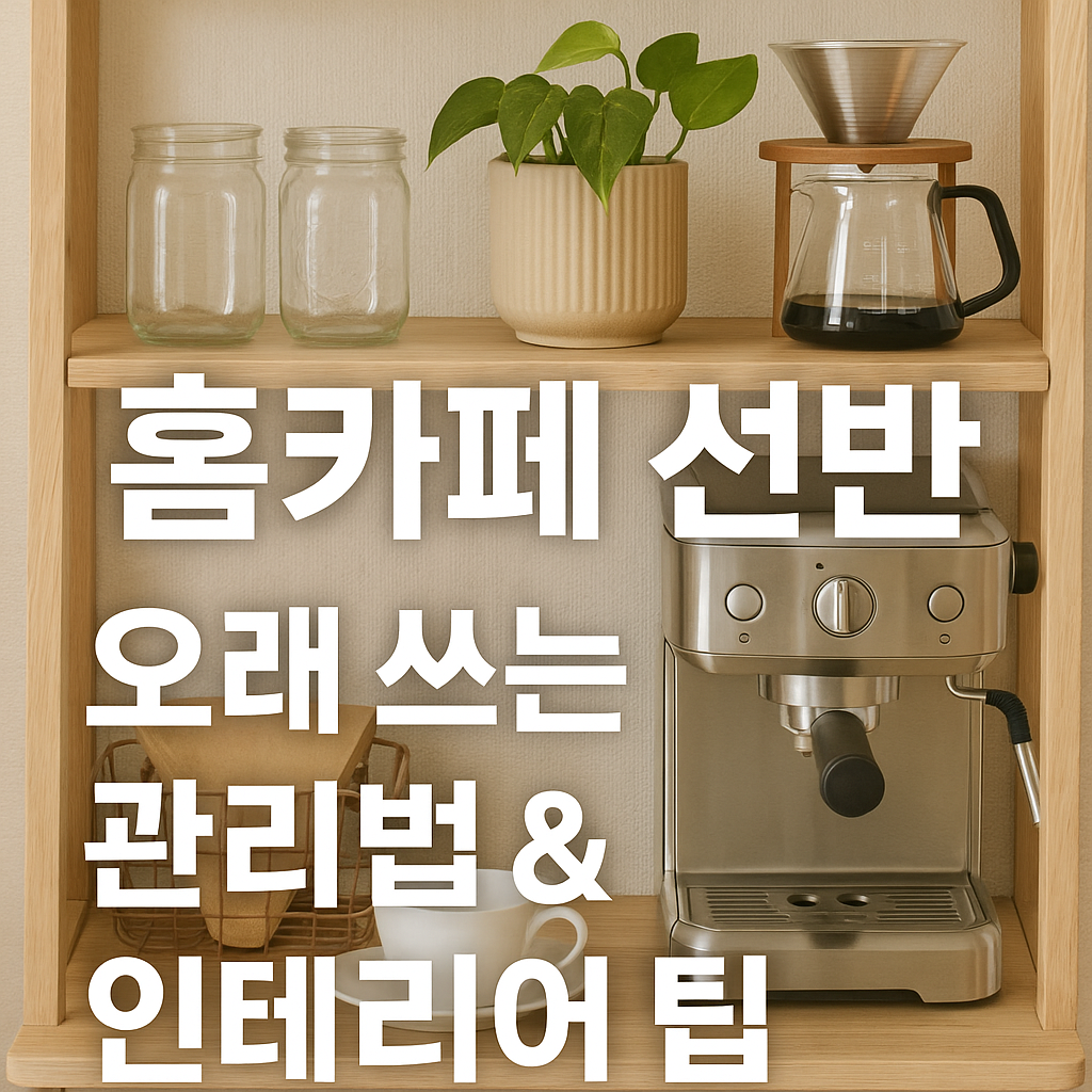홈카페 선반
