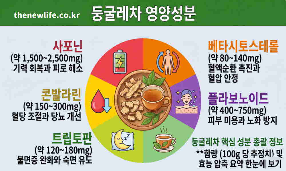 둥굴레차 효능 영양성분