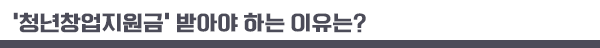 청년창업지원금