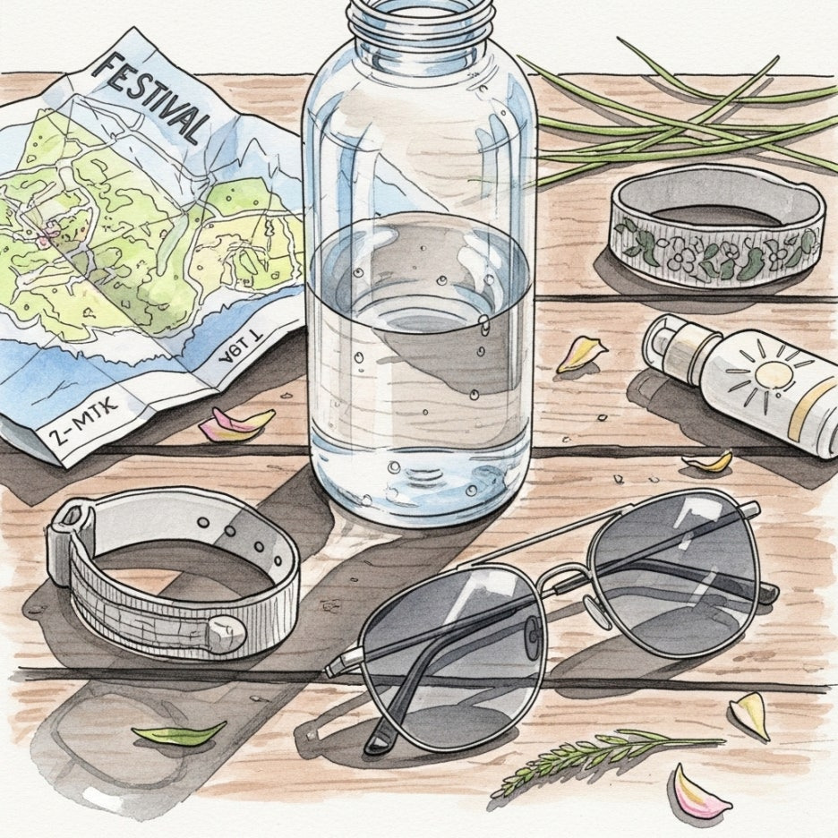 축제 준비물과 소품들의 감성적인 묘사