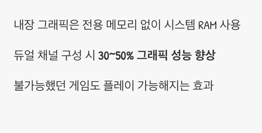 내장 그래픽 사용자라면 ‘필수’인 이유