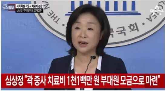 지뢰 폭발 사고 곽 중사 치료비 논란-심상정