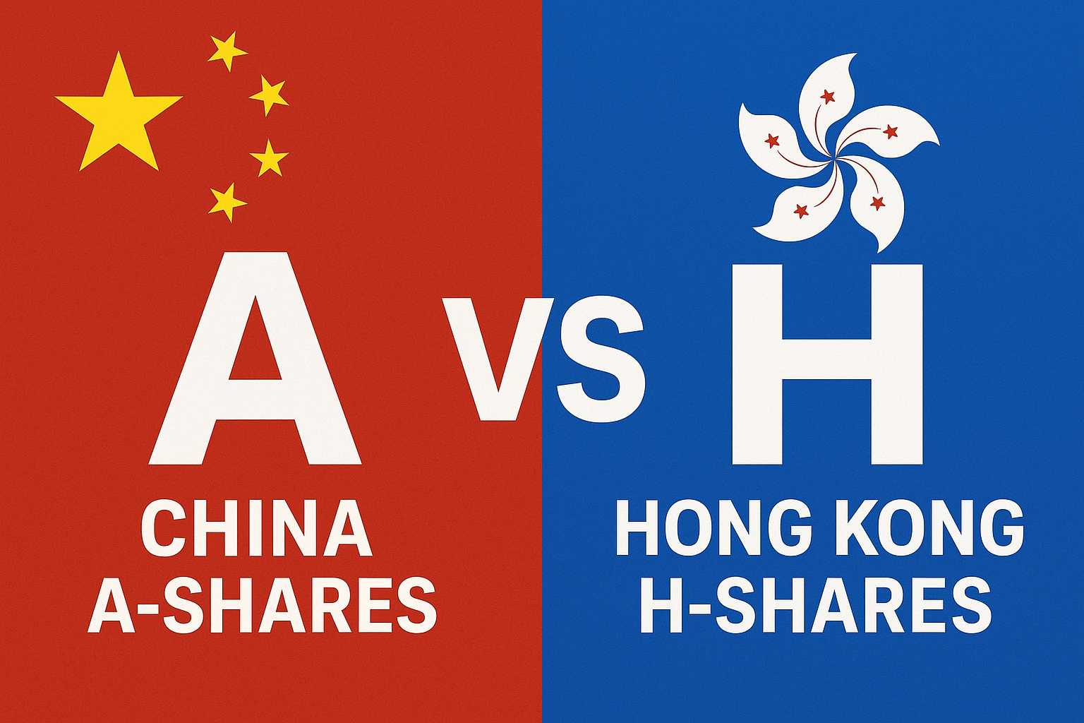 중국 A주, 홍콩 H주 관련 이미지