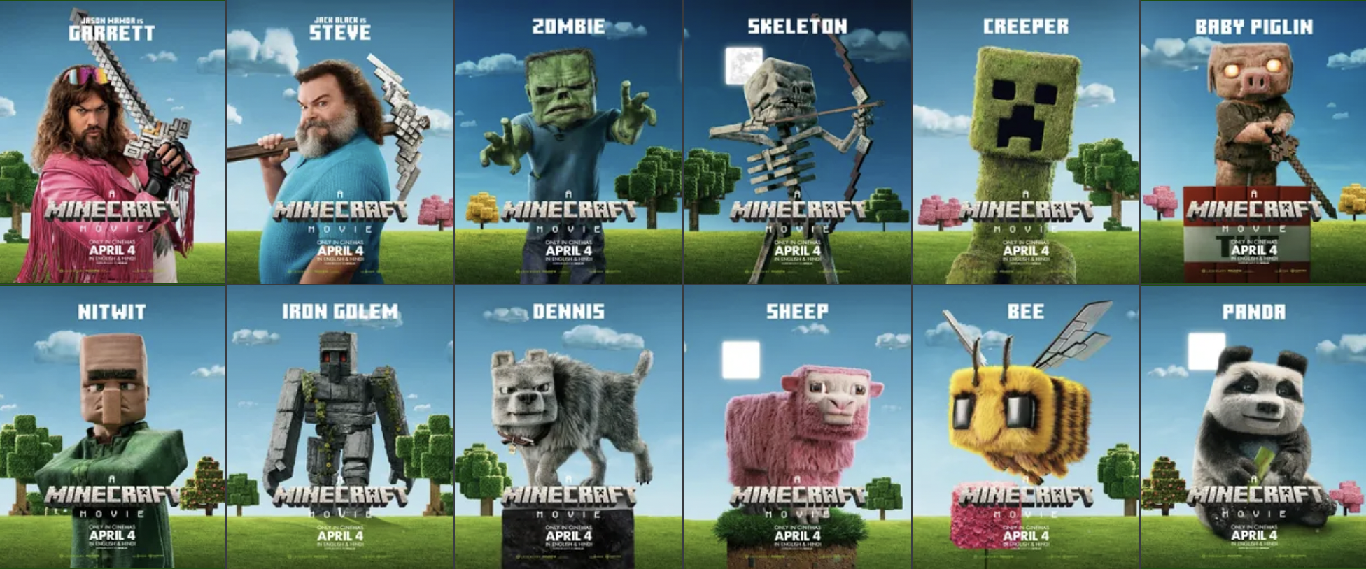 마인크래프트 무비 캐릭터
