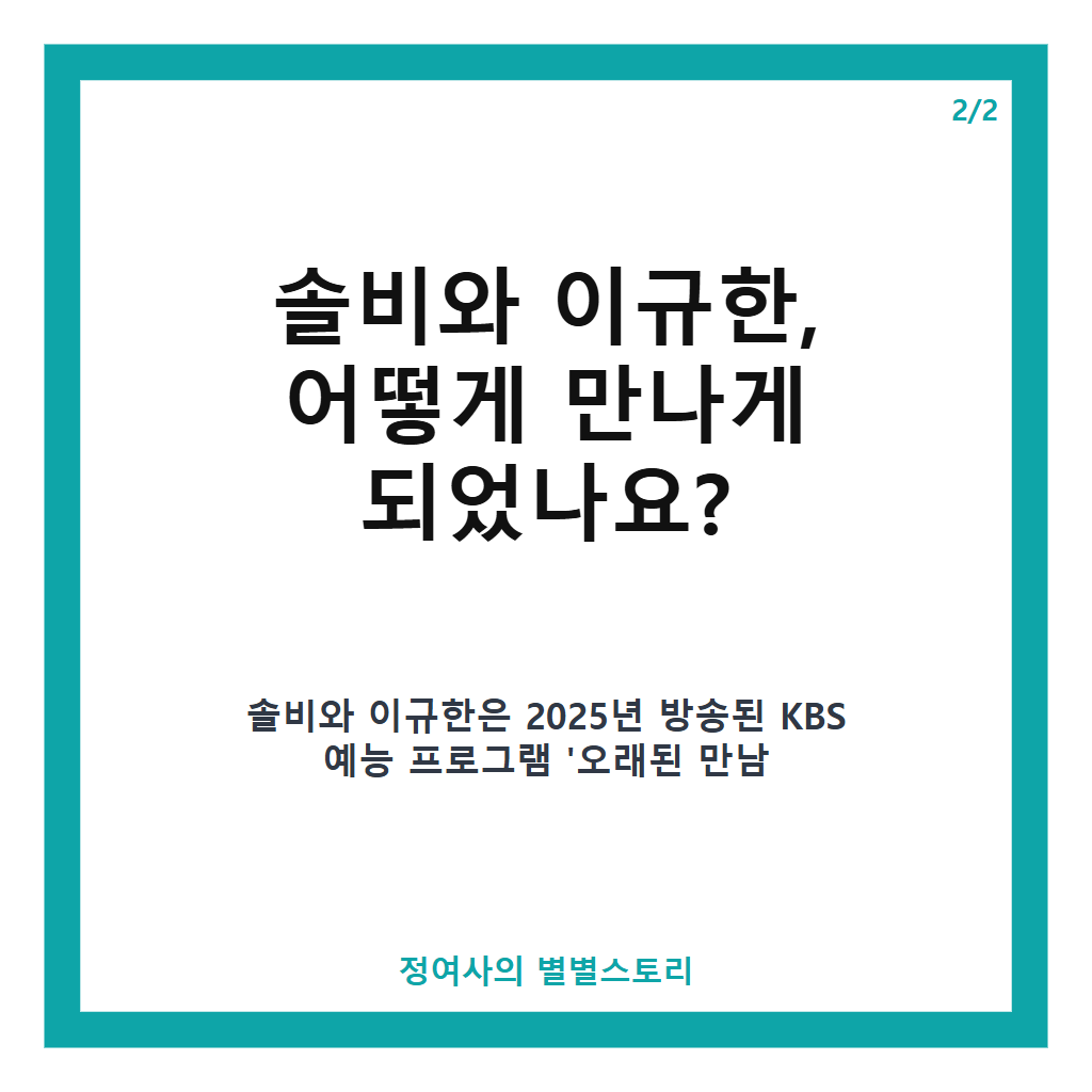 솔비 이규한 결혼 발표와 2027년 4월 비공개 예식 일정 총정리 카드뉴스 3