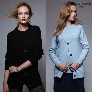 크리스찬라크르와 여성 캐시미어 울니트 가디건 5종1