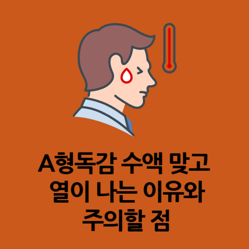 A형독감 수액 맞고 열이 나는 이유와 주의할 점