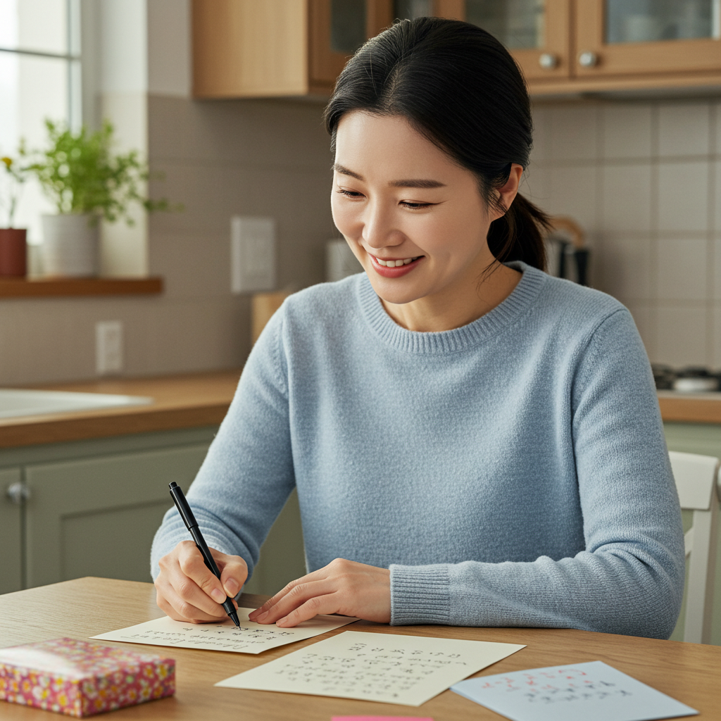 엄마의 진심을 담은 손편지
