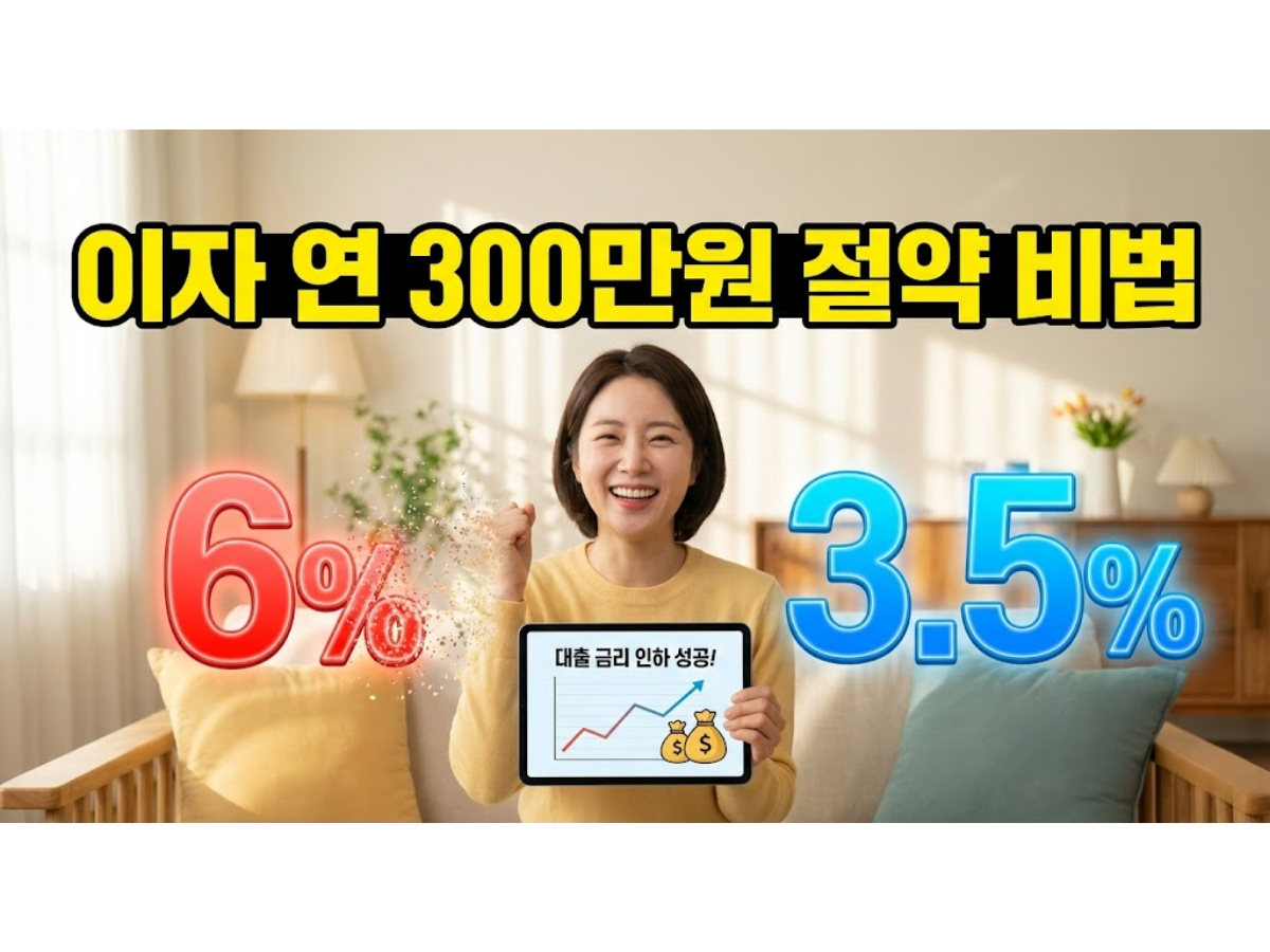 2026년 대출 갈아타기 성공 가이드, 15분 만에 금리 낮추는 실전 노하우