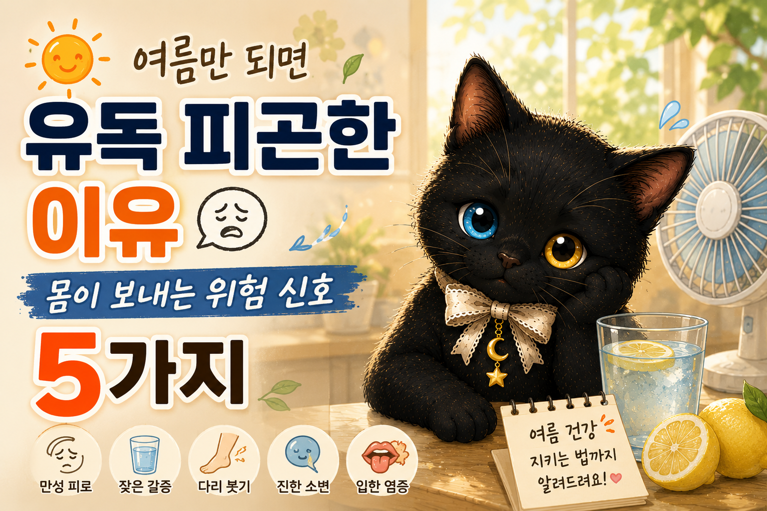 여름만 되면 유독 피곤한 이유, 몸이 보내는 위험 신호 5가지