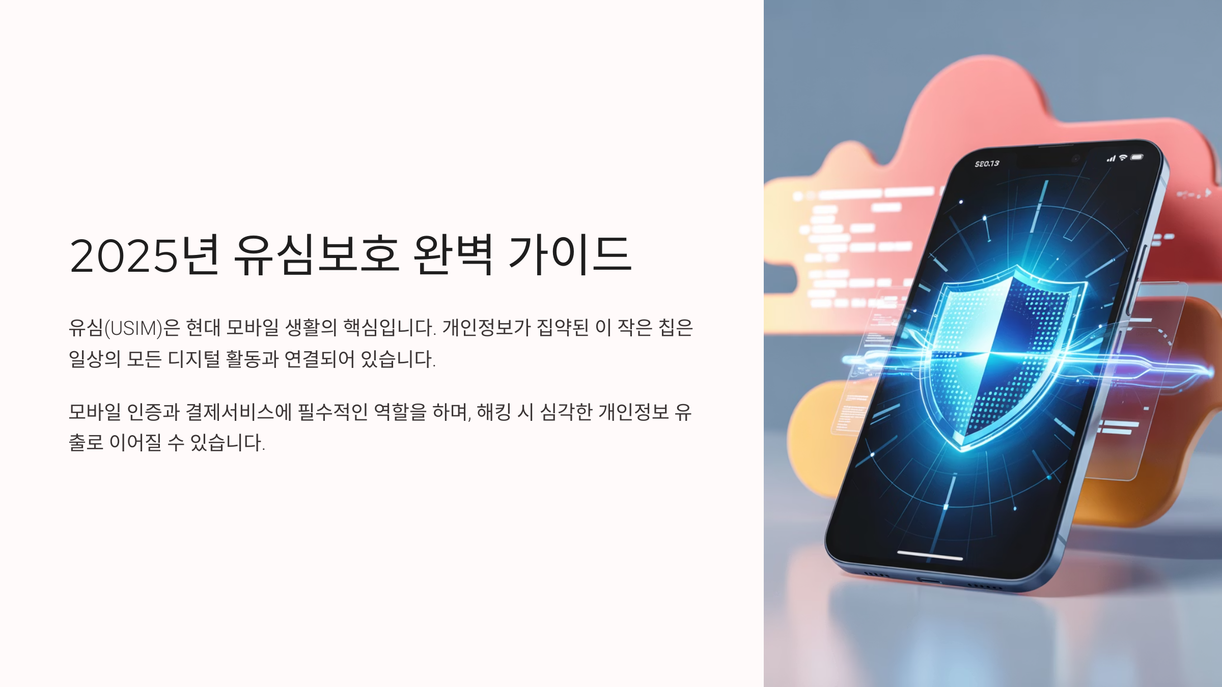 2025년 유심보호 완벽 가이드