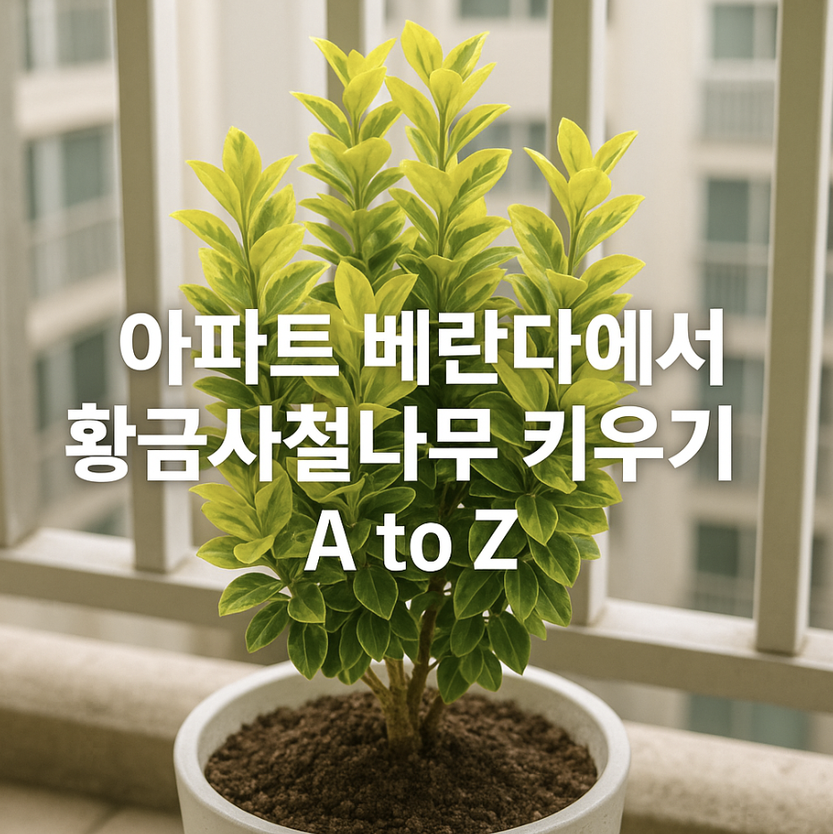 아파트 베란다에서 황금사철나무 키우기 A to Z