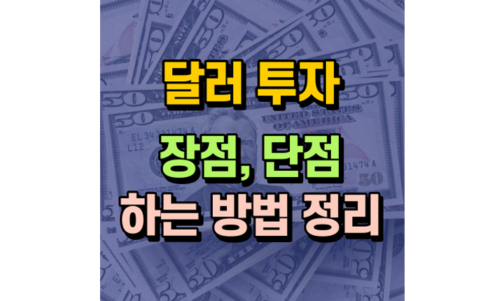 달러 투자 장단점 하는 법 돈 환테크 썸네일