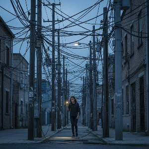 전봇대 밀집 지역의 보행 안전 문제