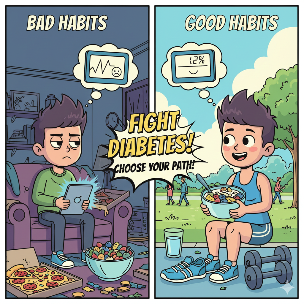 당뇨 혈당 관리 이미지