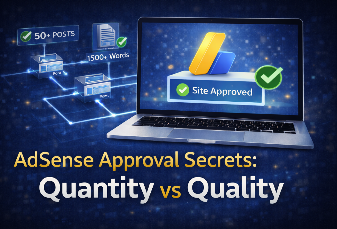 애드센스 승인 조건인 글 개수와 길이를 분석한 전문적인 블로그 대표 이미지