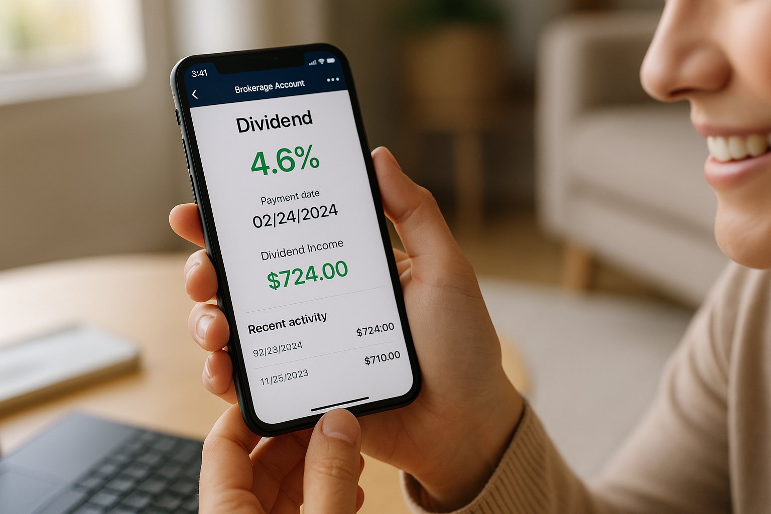 배당 정보 확인