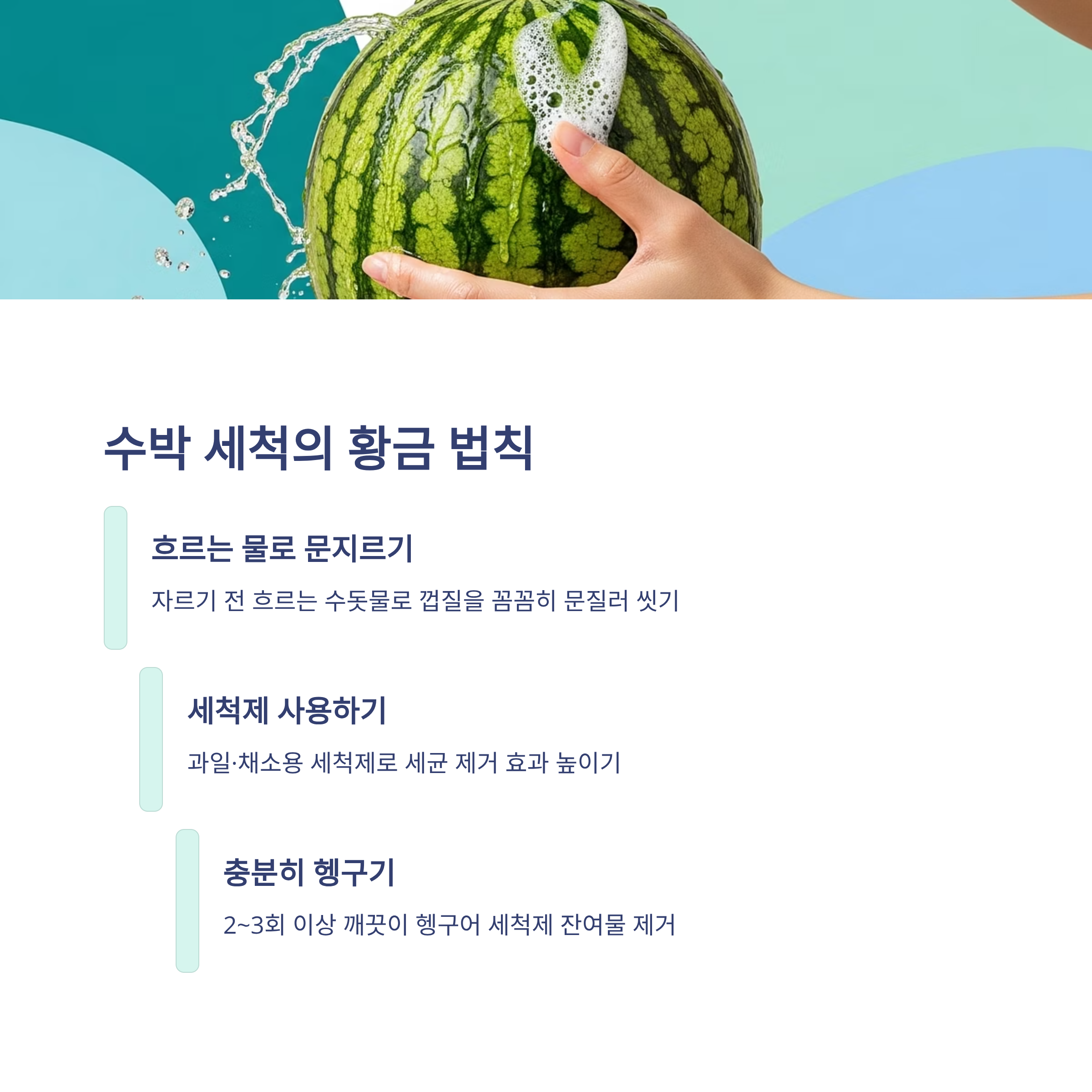 수박 세척의 황금 법칙