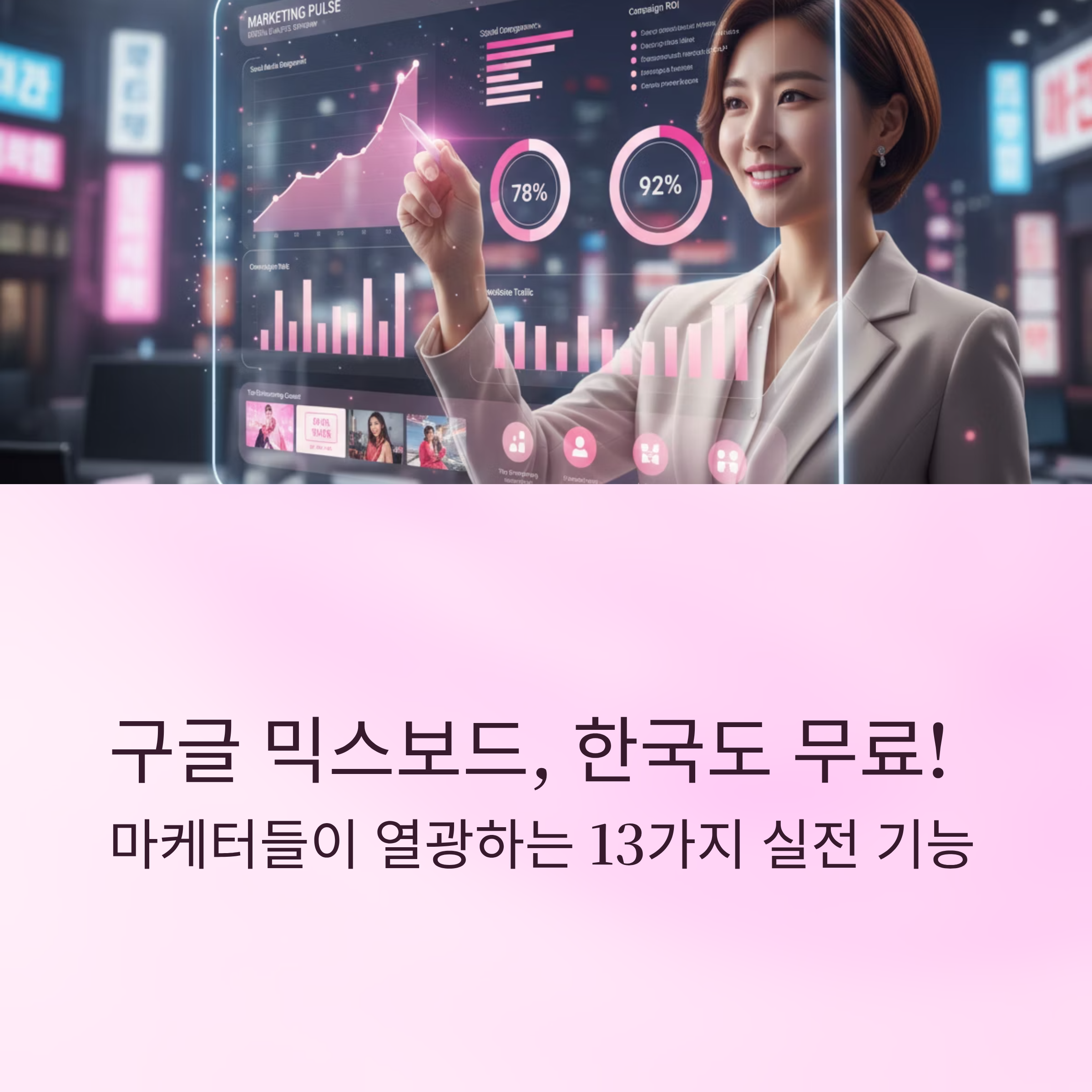 디어 한국에서도 무료로! GA4 대안으로 떠오른 구글 믹스보드, 실무에 바로 적용 가능한 13가지 핵심 기능을 정리했습니다. 마케터라면 필독!